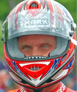 The Racer Carl Fogarty Diamond Painting