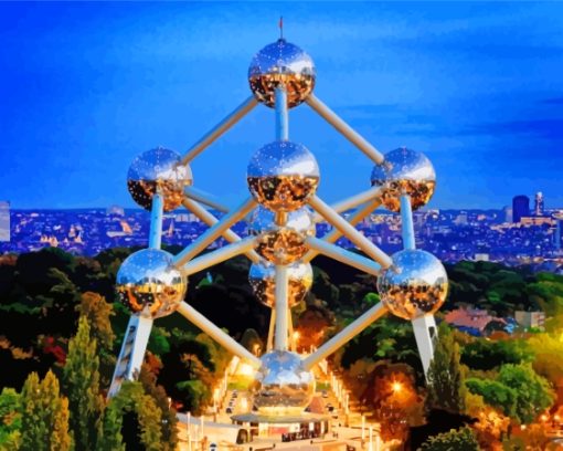 The Atomium Diamond Painting