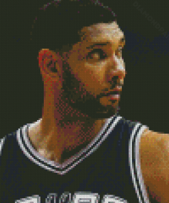 Tim Duncan Basketball Diamond Painting