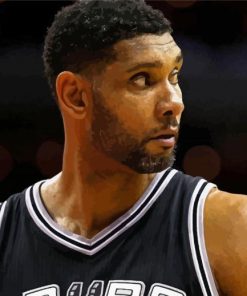 Tim Duncan Basketball Diamond Painting