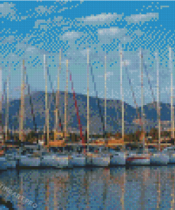 Turkey Marmaris Sailing Boats Diamond Painting