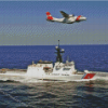 United States Coast Guard Boat And Plane Diamond Painting