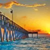 Venice Florida Pier Sunset Diamond Painting