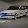 Vintage Volvo 850 White Car Diamond Painting