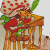 Vintage Strawberry Shortcake Cartoon Character Diamond Painting