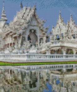 White Temple Thailand Diamond Painting