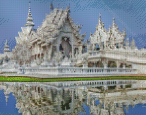 White Temple Thailand Diamond Painting