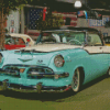 White And Blue 1956 Dodge Diamond Painting