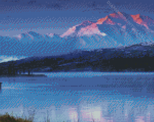 Wonder Lake Sunset Diamond Painting