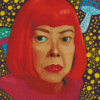 Yayoi Kusama Caricature Diamond Painting