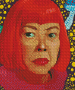 Yayoi Kusama Caricature Diamond Painting