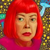 Yayoi Kusama Caricature Diamond Painting