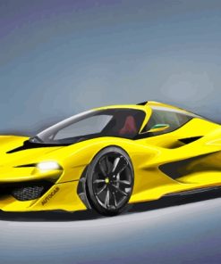 Yellow McLaren F1 Diamond Painting