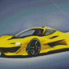 Yellow McLaren F1 Diamond Painting