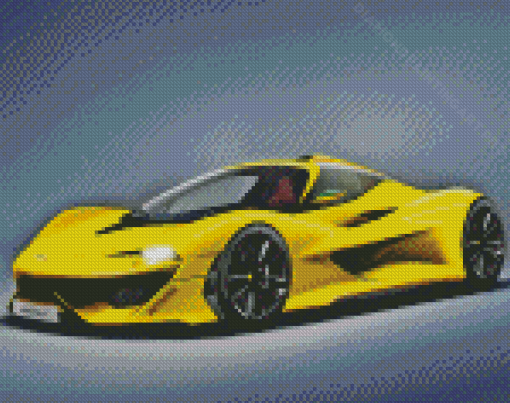 Yellow McLaren F1 Diamond Painting