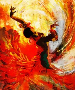 Abstract Flamenco Diamond Painting