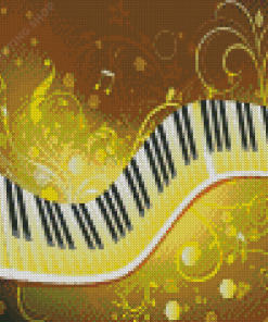 Aesthetic Abstract Piano Diamond Painting