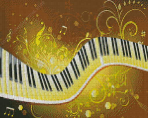 Aesthetic Abstract Piano Diamond Painting