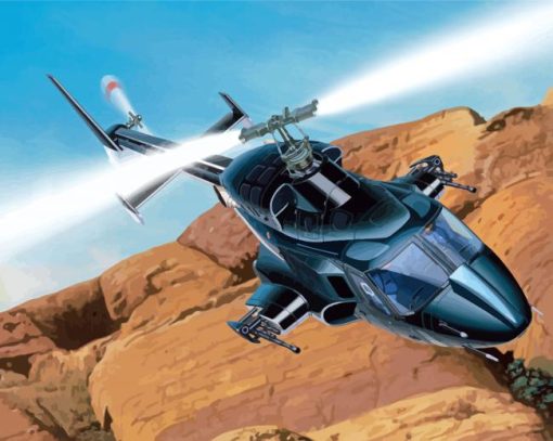 Aesthetic Airwolf Diamond Painting