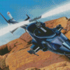 Aesthetic Airwolf Diamond Painting