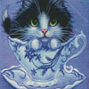 Aesthetic Cat In Cup Diamond Painting