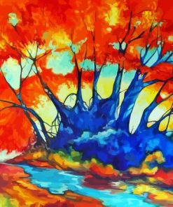 Aesthetic Fall Abstract Diamond Painting