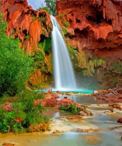 Aesthetic Havasu Falls Diamond Painting