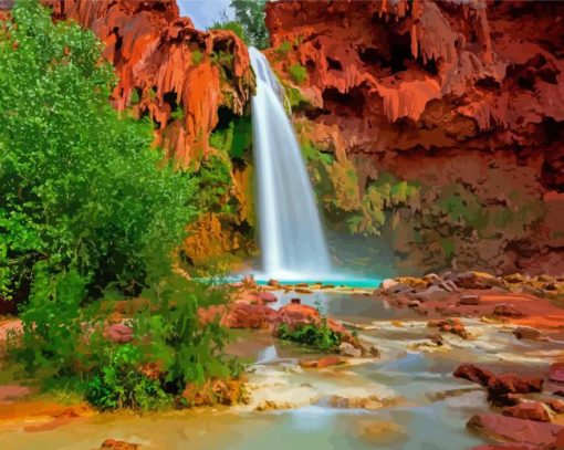 Aesthetic Havasu Falls Diamond Painting