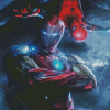 Aesthetic Iron Man And Spiderman Diamond Painting