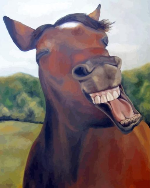 Laughing Horse Diamond Painting