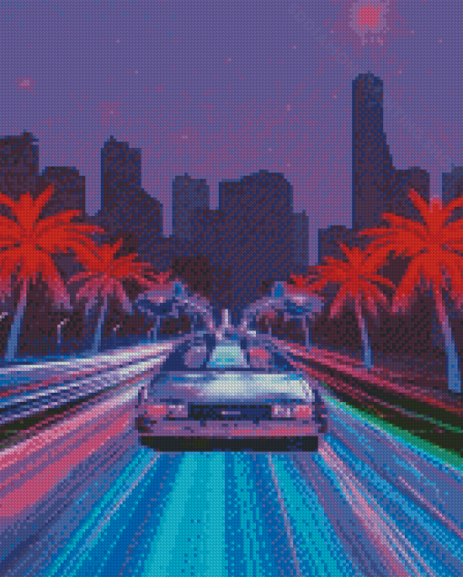 Aesthetic Outrun Diamond Painting