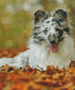 Aesthetic Blue Merle Dog Diamond Painting