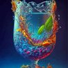 Aesthetic Glass Cup Diamond Painting