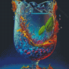 Aesthetic Glass Cup Diamond Painting