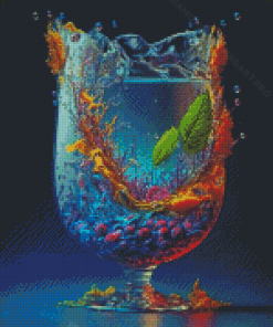 Aesthetic Glass Cup Diamond Painting