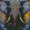 Aesthetic Golden Elephant Diamond Painting