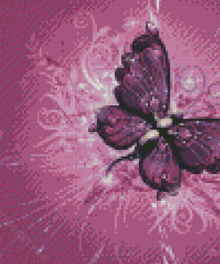 Aesthetic Purple Butterfly Diamond Painting