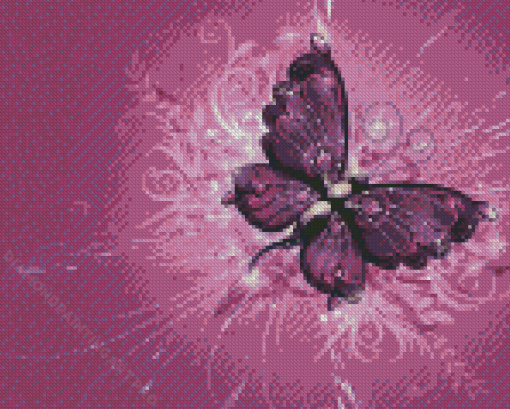 Aesthetic Purple Butterfly Diamond Painting