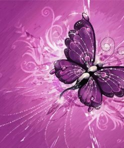 Aesthetic Purple Butterfly Diamond Painting