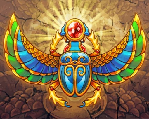 Aesthetic Scarab Diamond Painting