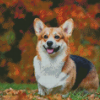 Aesthetic Welsh Corgi Dog Diamond Painting