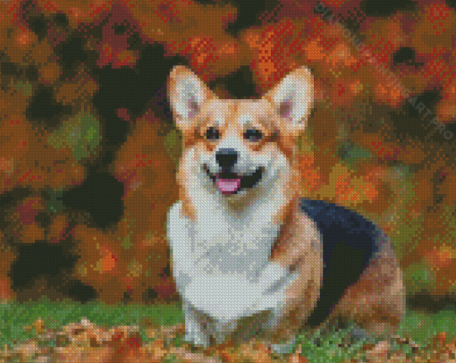 Aesthetic Welsh Corgi Dog Diamond Painting