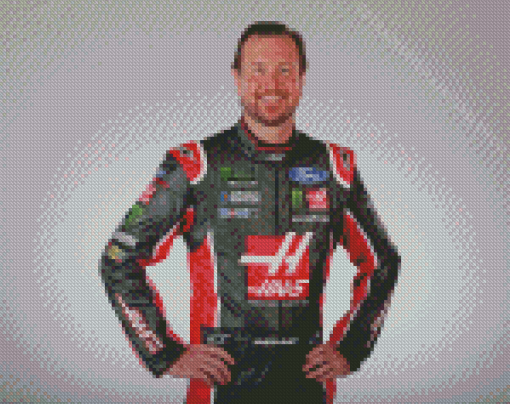 American Professional Racer Kurt Busch Diamond Painting