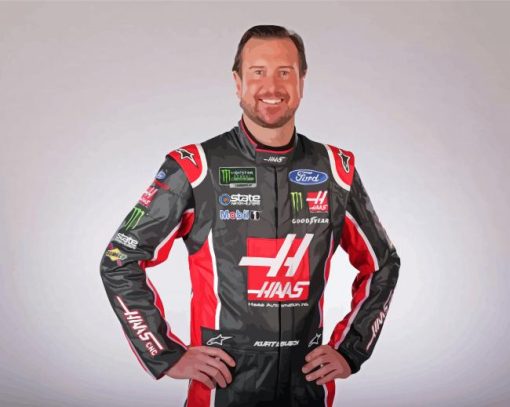 American Professional Racer Kurt Busch Diamond Painting