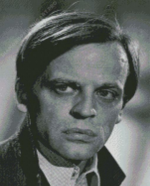 Black And White Klaus Kinski Diamond Painting