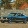 Black Fastback Mustang Diamond Painting