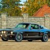 Black Fastback Mustang Diamond Painting