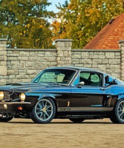 Black Fastback Mustang Diamond Painting