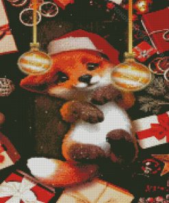 Christmas Fox Diamond Painting