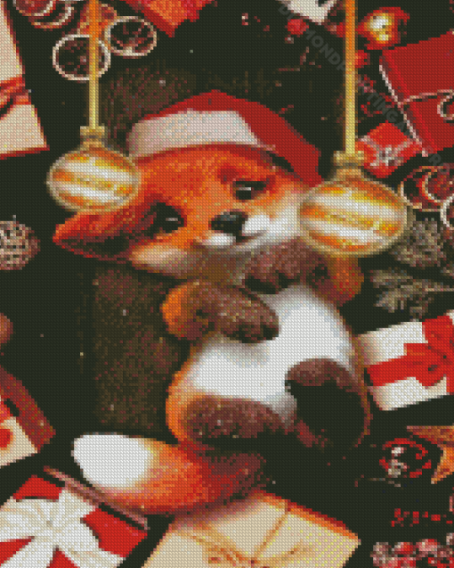 Christmas Fox Diamond Painting